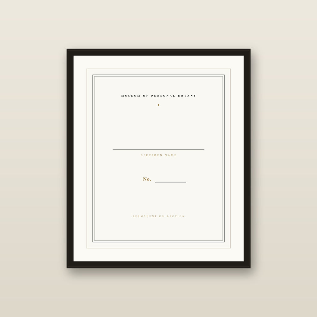 The Museum Placard — Blank Edition